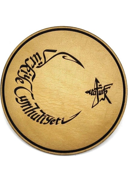 Ayyıldız Atatürk Deri Peç - Arma - Askeri Patch
