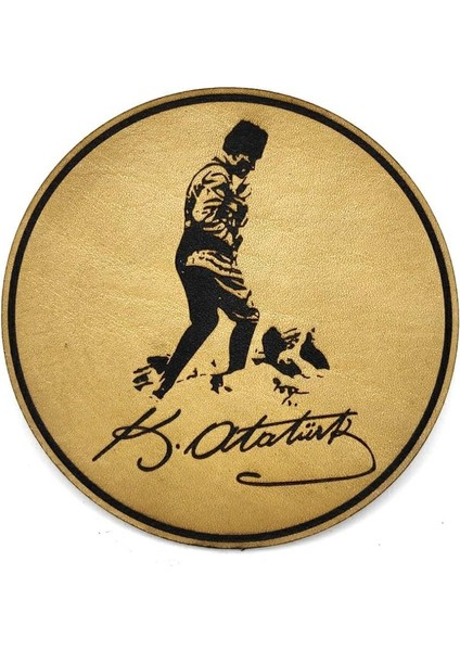 Atatürk Kocatepe Deri Peç - Arma - Askeri Patch