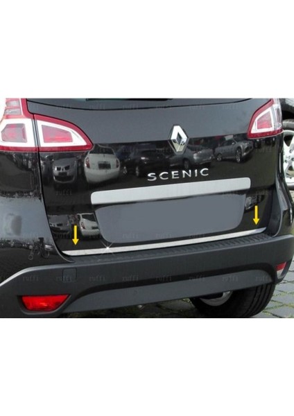 Renault Scenic 3 Krom Bagaj Alt Çıtası 2009-2016 Paslanmaz Çelik fırsatları