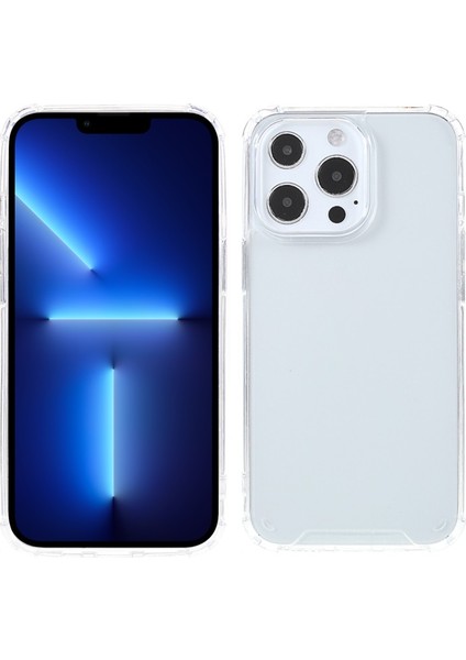 Apple İphone 13 Pro 6.1 Inç Uyumlu Darbeye Dayanıklı Silikon Tpu Telefon Kılıfı - Şeffaf (Yurt Dışından)
