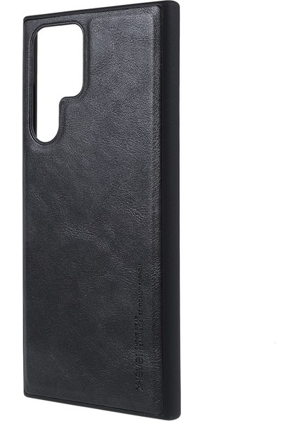 Galaxy S22 Ultra Için Vintage Stil Toza Darbeye Dayanıklı Pu Deri Kaplamalı Tpu Koruyucu Kılıf - Siyah (Yurt Dışından) fiyatları