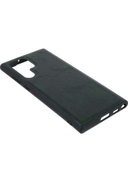 Galaxy S22 Ultra Için Vintage Stil Toza Darbeye Dayanıklı Pu Deri Kaplamalı Tpu Koruyucu Kılıf - Yeşil (Yurt Dışından) indirimleri