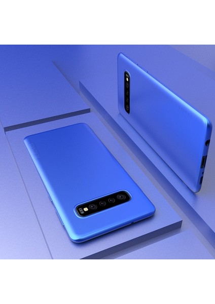 Galaxy S10 Plus Için Ince Mat Tpu Telefon Kılıfı - Mavi (Yurt Dışından)