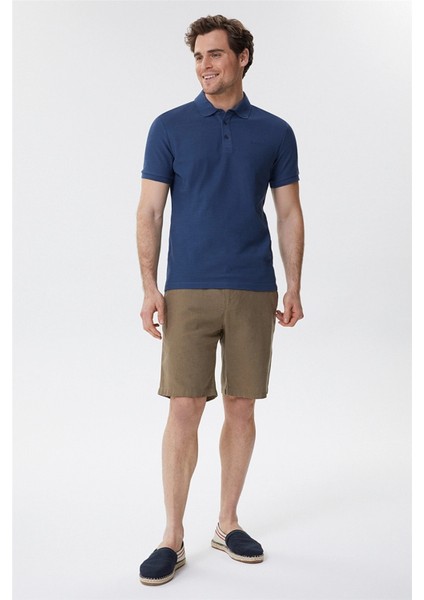 Regular Fit Düz Açık Lacivert Erkek Polo T-Shirt - 222 Lcm 242049 Tylen fiyatları