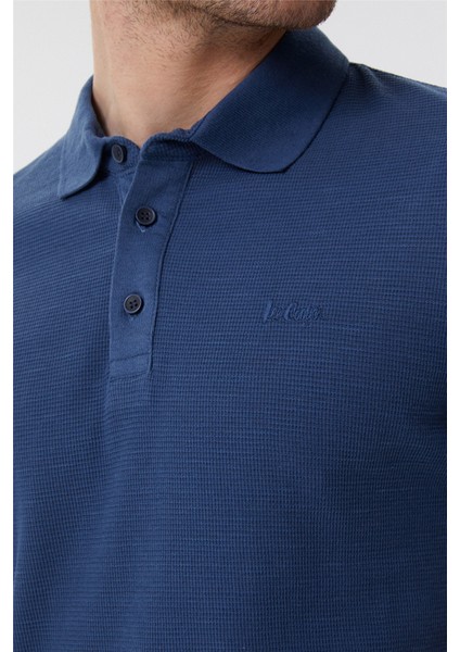 Regular Fit Düz Açık Lacivert Erkek Polo T-Shirt - 222 Lcm 242049 Tylen fırsatları