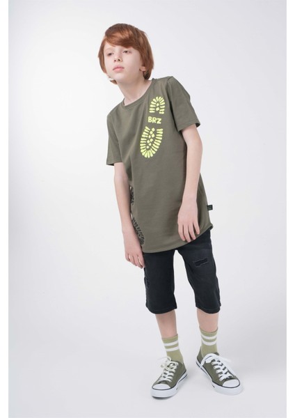 Baskılı Erkek Çocuk Kısa Kollu T-Shirt modelleri