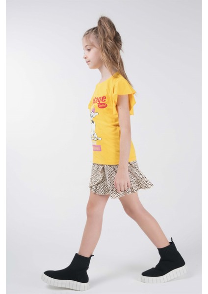 Kız Çocuk Kısa Kollu T-Shirt