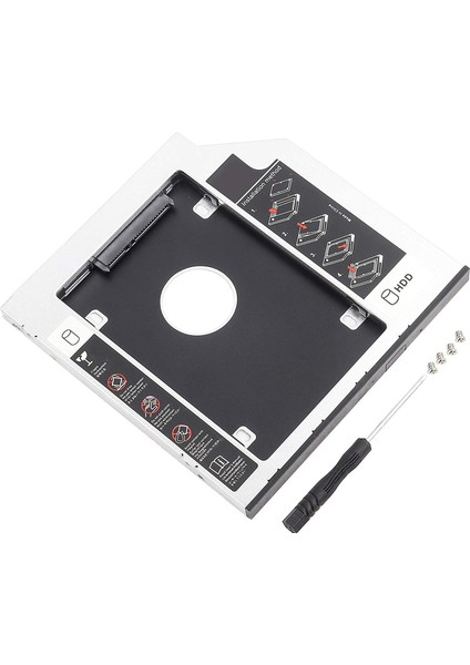 9.5mm Caddy Sata 9.5 mm SSD Harddisk Kutusu Kızak Laptop SSD Notebook Ikinci HDD Takma Metal Kasa