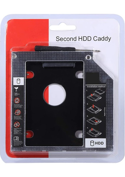 9.5mm Caddy Sata 9.5 mm SSD Harddisk Kutusu Kızak Laptop SSD Notebook Ikinci HDD Takma Metal Kasa