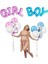 Cinsiyet Partisi Girl Boy Mavi Pembe Konfetili Balon Demeti 2