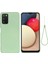 Galaxy A03S Için Çizilmeye Darbeye Dayanıklı Hassas Kesim Kayışlı Sıvı Silikon Telefon Kılıfı - Yeşil (Yurt Dışından) 1
