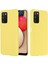 Galaxy A03S Için Çizilmeye Darbeye Dayanıklı Hassas Kesim Kayışlı Sıvı Silikon Telefon Kılıfı - Sarı (Yurt Dışından) 3