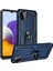 Galaxy A22 5g Için Darbeye Dayanıklı Halka Standlı Pc + Tpu Telefon Kılıfı - Mavi (Yurt Dışından) 1