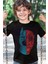 Yarım Kahraman Siyah Kısa Kollu Erkek Çocuk T-Shirt 1