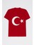 Unisex Türk Bayrağı Baskı T-Shirt 5-14 Yaş 13815 1