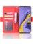 Galaxy A51 Için Deri Kart Yuvalı ve Standlı Telefon Kılıfı - Kırmızı (Yurt Dışından) 5