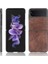 Samsung Galaxy Z Flip3 5g Için Ince Litchi Doku Pu Deri Kaplamalı Sert Pc Telefon Kılıfı (Yurt Dışından) 4