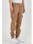 Beli ve Paçası Lastikli Likrali Kargo Cep Pantolon Camel 1