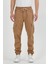 Beli ve Paçası Lastikli Likrali Kargo Cep Pantolon Camel 3