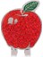 Kırmızı Desen Yumuşak Emaye Golf Topu Marker + Manyetik Şapka Klip Golf Hediye Apple 2
