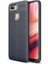 - Oppo A7X - Kılıf Auto Focus Karbon Niss Silikon Kapak - Lacivert 1