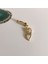 Cerrahi Çelik Zirkon Taşlı Gold Kedi Piercing- Bar Uzunluğu 10 mm - 1 Adet 1