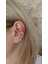 Zirkon Taşlı Silver x Earcuff 2