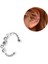 Zirkon Taşlı Kıkırdak (Sıkıştırma) Earcuff - Tek Adet 1