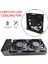 Soğutma Fanları 12 cm / 120MM Yüksek Hava Akımı 12 V Pc Bilgisayar Sıvı Radyatör Siyah Için (Yurt Dışından) 2
