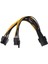 8-Pin Ila 2x 8-Pin 8 Pin (6 + 2pin) Pcıe Ekran Kartı Güç Uzatma Kablosu (Yurt Dışından) 2
