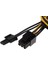 8-Pin Ila 2x 8-Pin 8 Pin (6 + 2pin) Pcıe Ekran Kartı Güç Uzatma Kablosu (Yurt Dışından) 3
