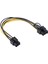 Pcıe 6 Pin Kadın Için 6 + 2 8 Pin Kadın Gpu Kablosu Adaptörü Dönüştürücü 20 cm 10 Adet (Yurt Dışından) 5