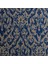 Krem Lacivert Damask Desen Dijital Baskılı Süet Kumaş 1
