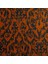 Turuncu Renkli Modern Damask Desen Dijital Baskılı Süet Kumaş 1