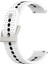 Samsung Galaxy Watch Active 2 40Mm Için Silikon Nefes Alabilir Saat Kayışı Beyaz + Siyah (Yurt Dışından) 1