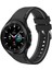 Samsung Galaxy Watch4 / Watch4 Classic Için Silikon Kayış Siyah Beyaz (Yurt Dışından) 4