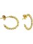 Altın Halka Küpe Dorikalı 14K Gold Üç Renk 3