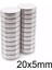 20X5MM Neodyum Güçlü Mıknatıs - Neodim Magnet 1