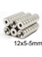 12X5-5MM Havşa Delikli Neodyum Güçlü Mıknatıs - Neodim Magnet 1