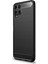 Samsung Galaxy A22 4g Brushed Carbon Fiber Silikon Kılıf - Siyah 1