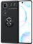 Huawei Nova 9 Focus Serisi Yüzük Standlı Silikon Kılıf - Siyah 1