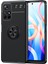 Xiaomi Redmi Note 11 Çin Versiyon Focus Serisi Yüzük Standlı Silikon Kılıf - Siyah 1
