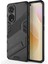 Huawei Nova 9 Matrix Serisi Armor Standlı Perfect Koruma Kılıf - Siyah 1