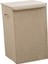 Çamaşırhane Sepeti Giysi Sepet Kapak ile Havlu Organizatör Kutusu Ev Bej L 1