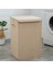Çamaşırhane Sepeti Giysi Sepet Kapak ile Havlu Organizatör Kutusu Ev Bej L 3