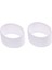 2 Parça Badminton Tenis Raket Kolu Düzeltme Halka Koruyucu Bandı Overgrip Beyaz (Yurt Dışından) 2