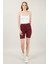 Kadın Cepli Slim Fit Şort 2