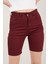 Kadın Cepli Slim Fit Şort 4