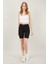 Kadın Cepli Slim Fit Şort 1