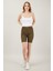 Kadın Cepli Slim Fit Şort 1